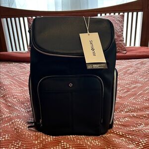 Samsonite Black Men's Backpack with Front Pocket
